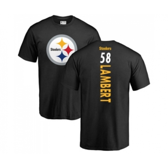 Football Pittsburgh Steelers #58 Jack Lambert Black Backer T-Shirt - ujerseystore