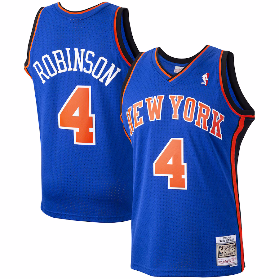 Men's New York Knicks Nate Robinson Mitchell & Ness Blue Hardwood Classics Swingman Jersey - ujerseystore