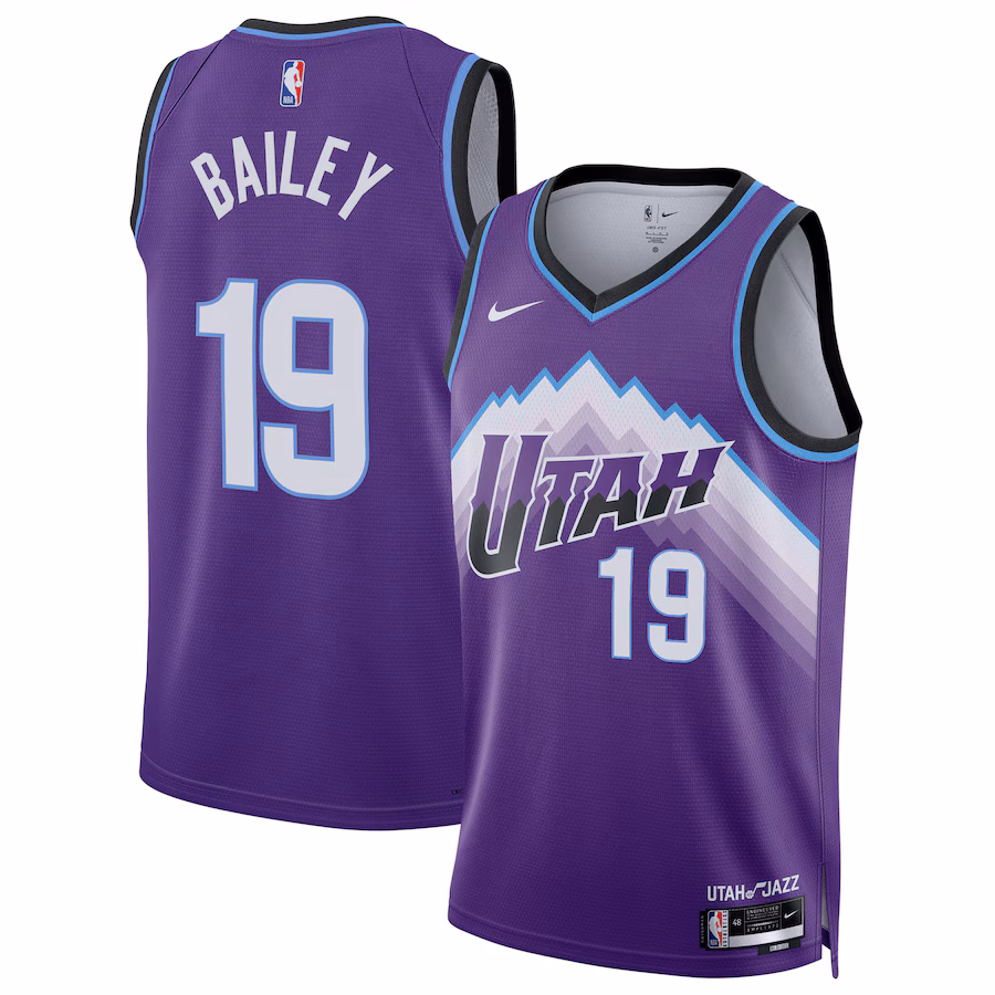 Unisex Utah Jazz Ace Bailey Nike Purple Swingman Jersey - Icon Edition - ujerseystore