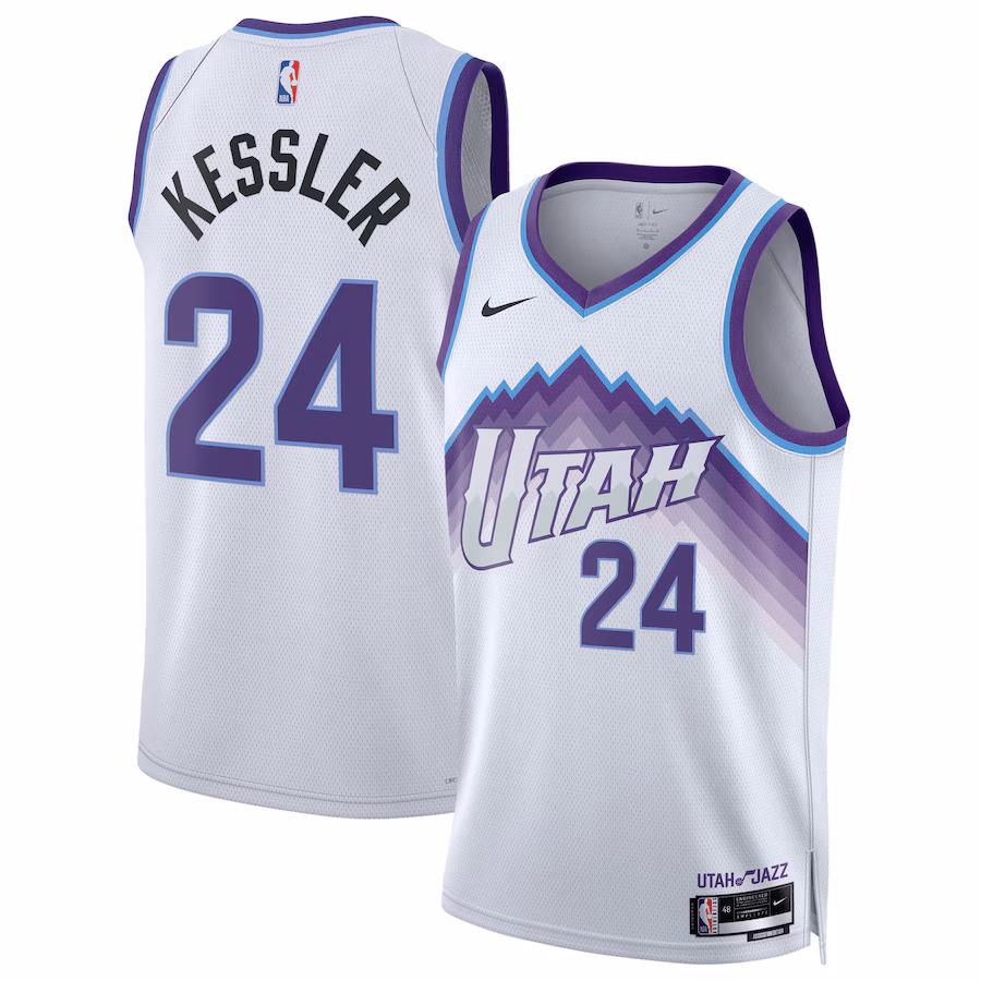 Unisex Utah Jazz Walker Kessler Nike White Swingman Jersey - Association Edition - ujerseystore