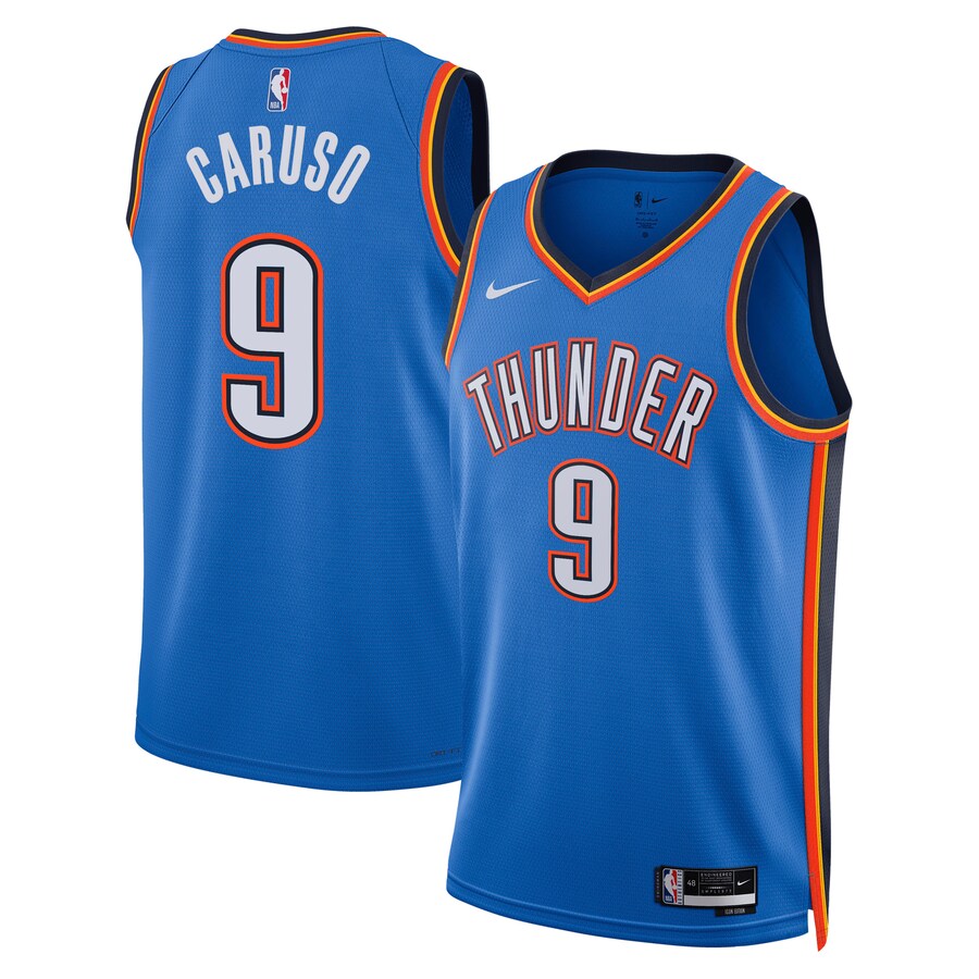 Unisex Oklahoma City Thunder Alex Caruso Nike Blue Swingman Jersey - Icon Edition - ujerseystore