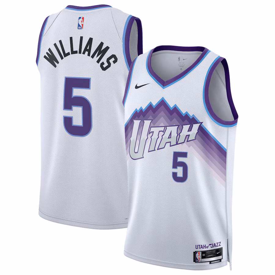 Unisex Utah Jazz Cody Williams Nike White Swingman Jersey - Association Edition - ujerseystore
