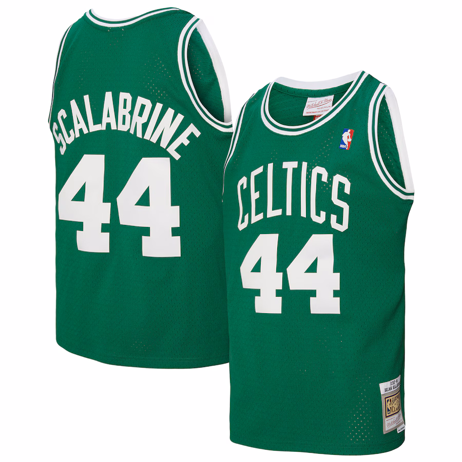 Men's Boston Celtics Brian Scalabrine Mitchell & Ness Kelly Green 2007/08 Hardwood Classics Swingman Jersey - ujerseystore