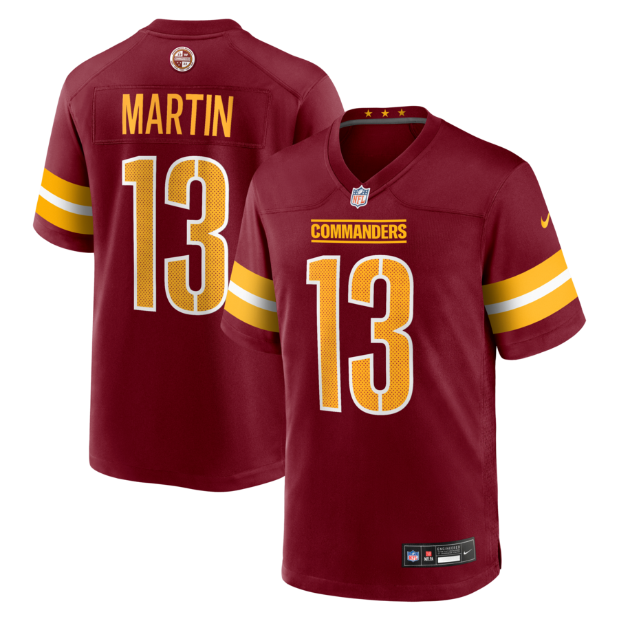 Men's Washington Commanders Tay Martin Nike Burgundy Team Game Jersey - ujerseystore
