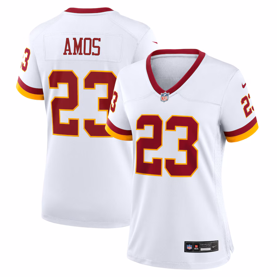 Women's Washington Commanders Trey Amos Nike White Game Super Bowl Era Jersey - ujerseystore