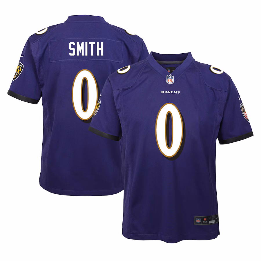 Youth Baltimore Ravens Roquan Smith Nike Purple Game Jersey - ujerseystore