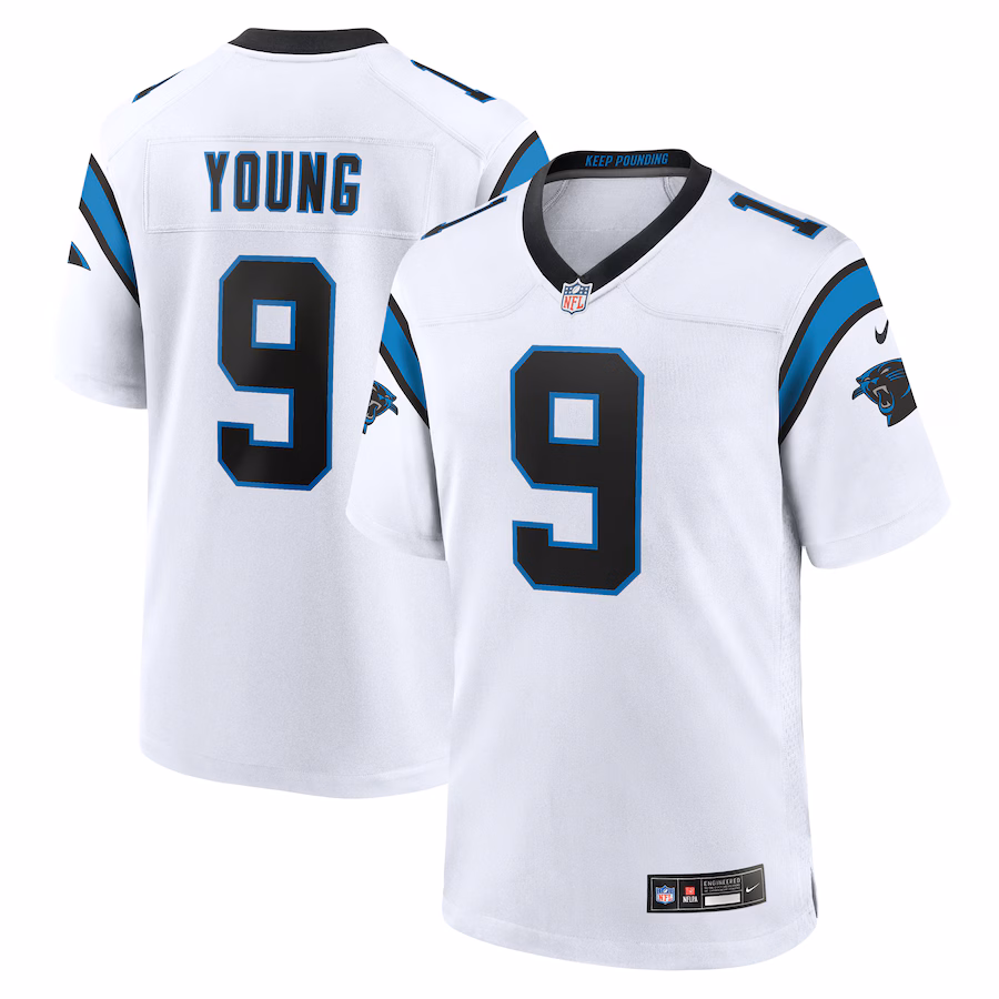 Men's Carolina Panthers Bryce Young Nike White Game Jersey - ujerseystore