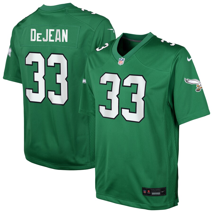 Youth Philadelphia Eagles Cooper DeJean Nike Kelly Green Alternate Game Jersey - ujerseystore