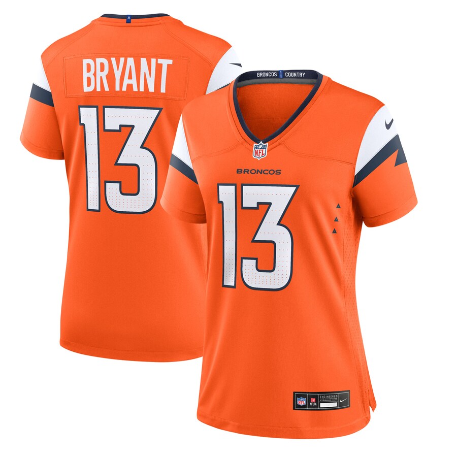 Women's Denver Broncos Pat Bryant Nike Orange Team Game Jersey - ujerseystore