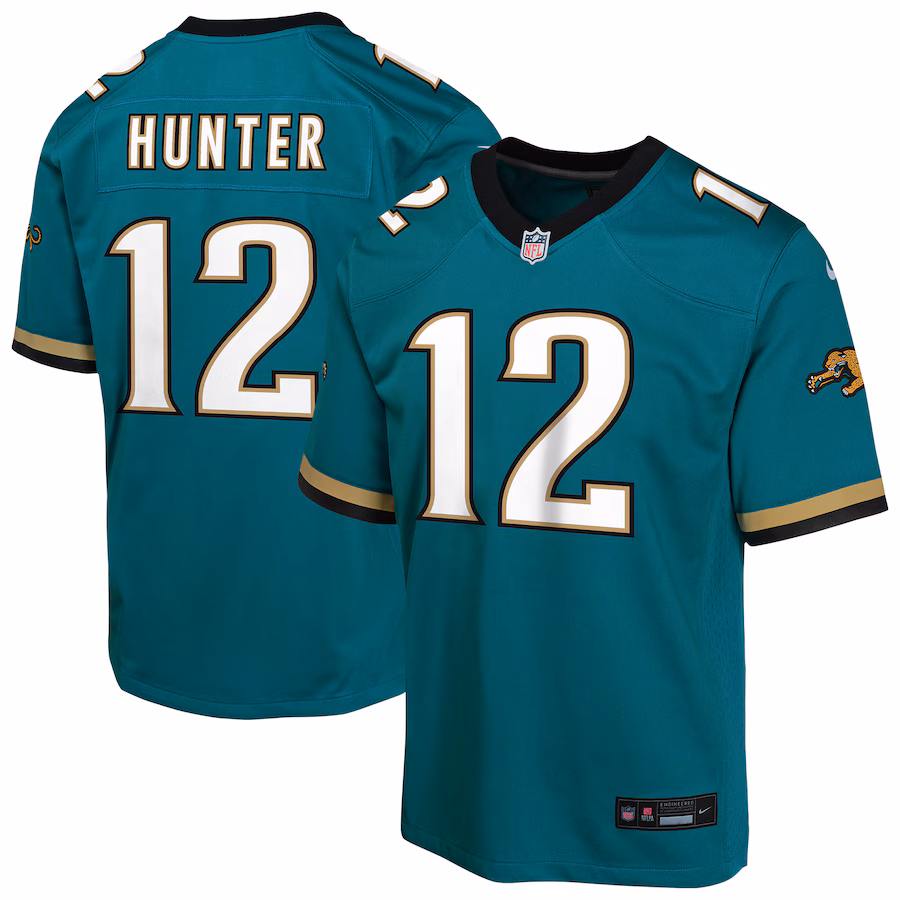 Youth Jacksonville Jaguars Travis Hunter Nike Teal Alternate Game Jersey - ujerseystore