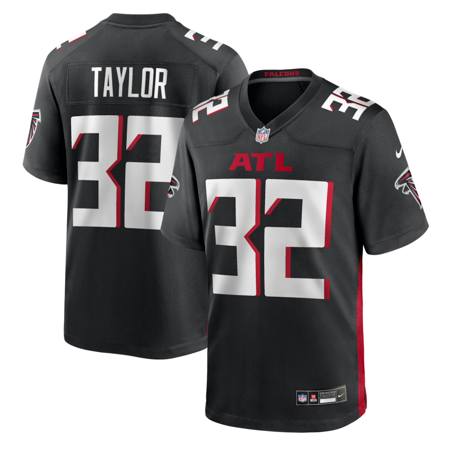 Men's Atlanta Falcons Keith Taylor Nike Black Team Game Jersey - ujerseystore