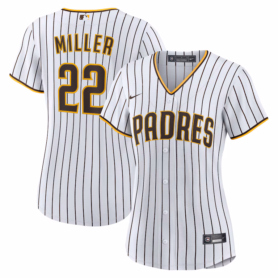 Women's San Diego Padres Mason Miller Nike White Home Replica Jersey - ujerseystore