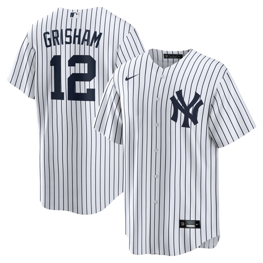 Men's New York Yankees Trent Grisham Nike White Home Replica Jersey - ujerseystore