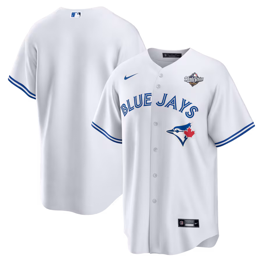 Men's Toronto Blue Jays Nike White 2025 World Series Home Replica Jersey - ujerseystore