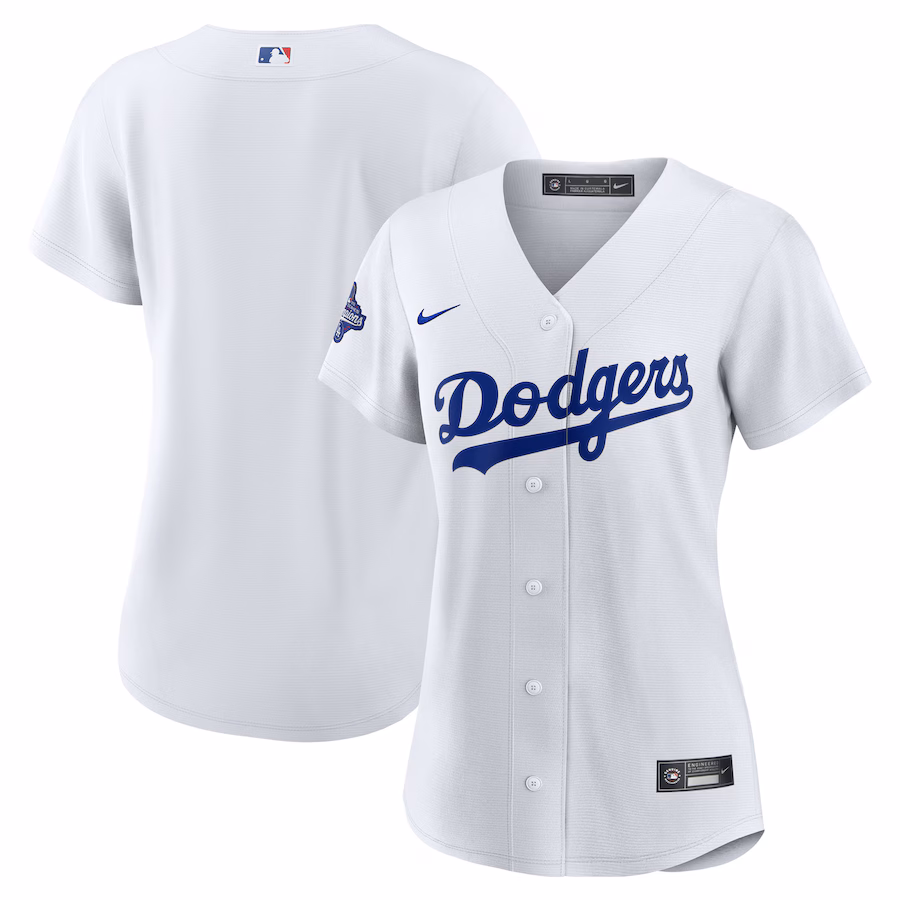 Women's Los Angeles Dodgers Nike White Home 2025 World Series Champions Replica Jersey - ujerseystore