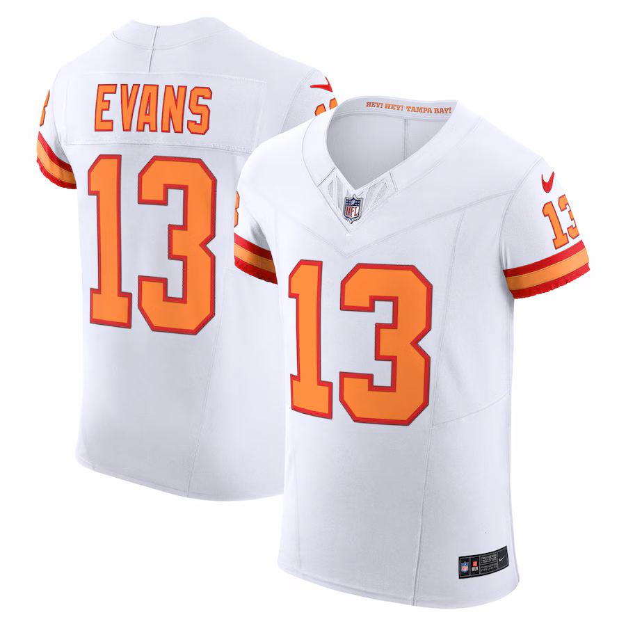 Men's Tampa Bay Buccaneers Mike Evans Nike White The '76 Jersey Vapor F.U.S.E. Elite Jersey - ujerseystore