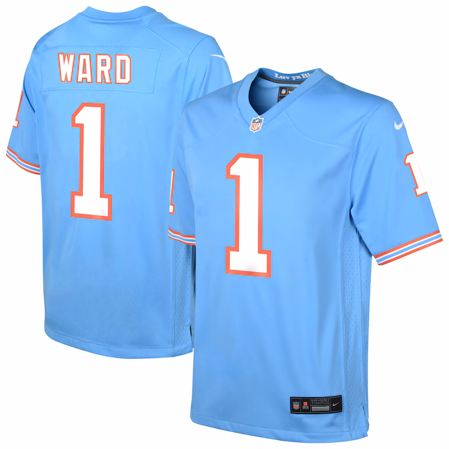 Youth Tennessee Titans Cameron Ward Nike Light Blue Alternate Game Jersey - ujerseystore