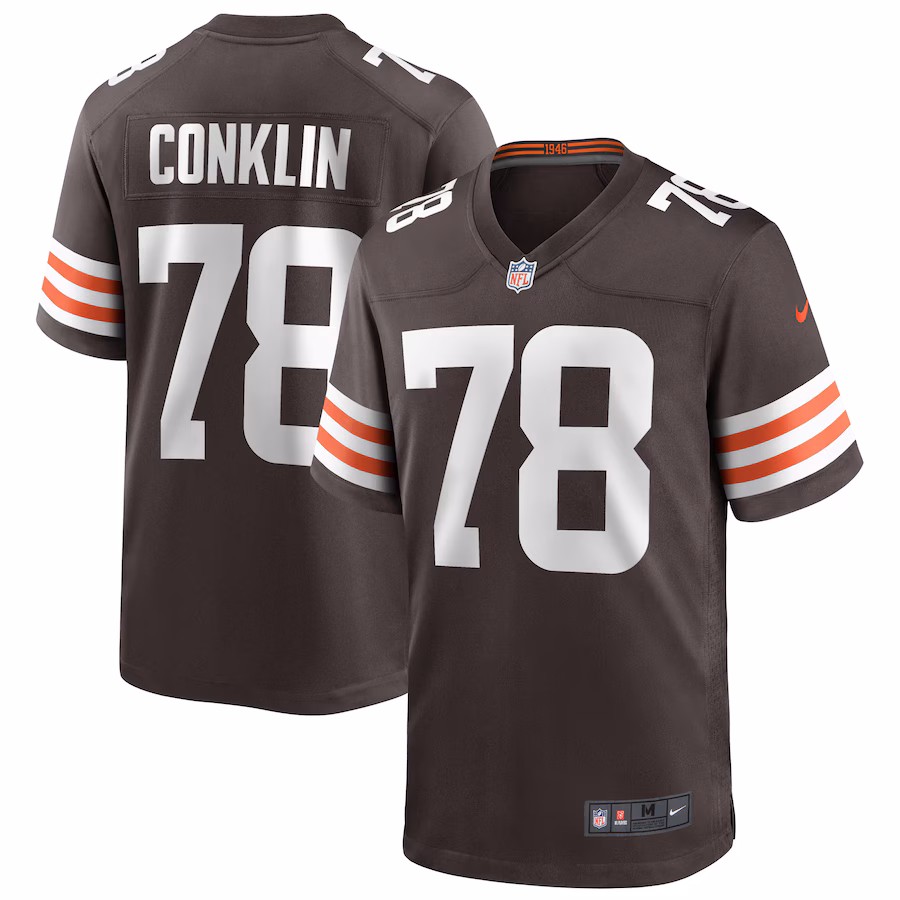 Men's Cleveland Browns Jack Conklin Nike Brown Game Player Jersey - ujerseystore