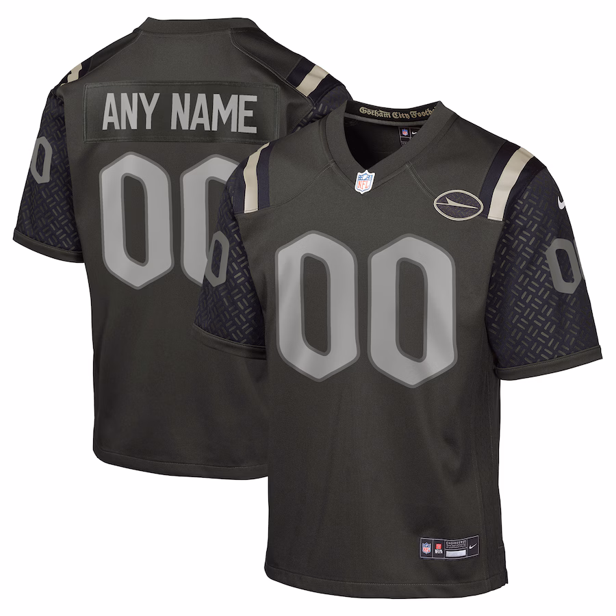 Youth New York Jets Nike Gotham Green 2025 Rivalries Collection Custom Game Jersey - ujerseystore