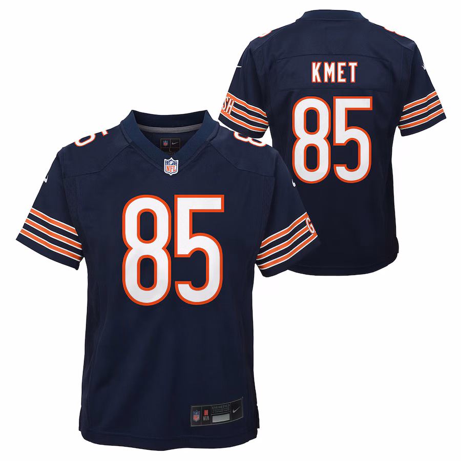 Youth Chicago Bears Cole Kmet Nike Navy Team Game Jersey - ujerseystore
