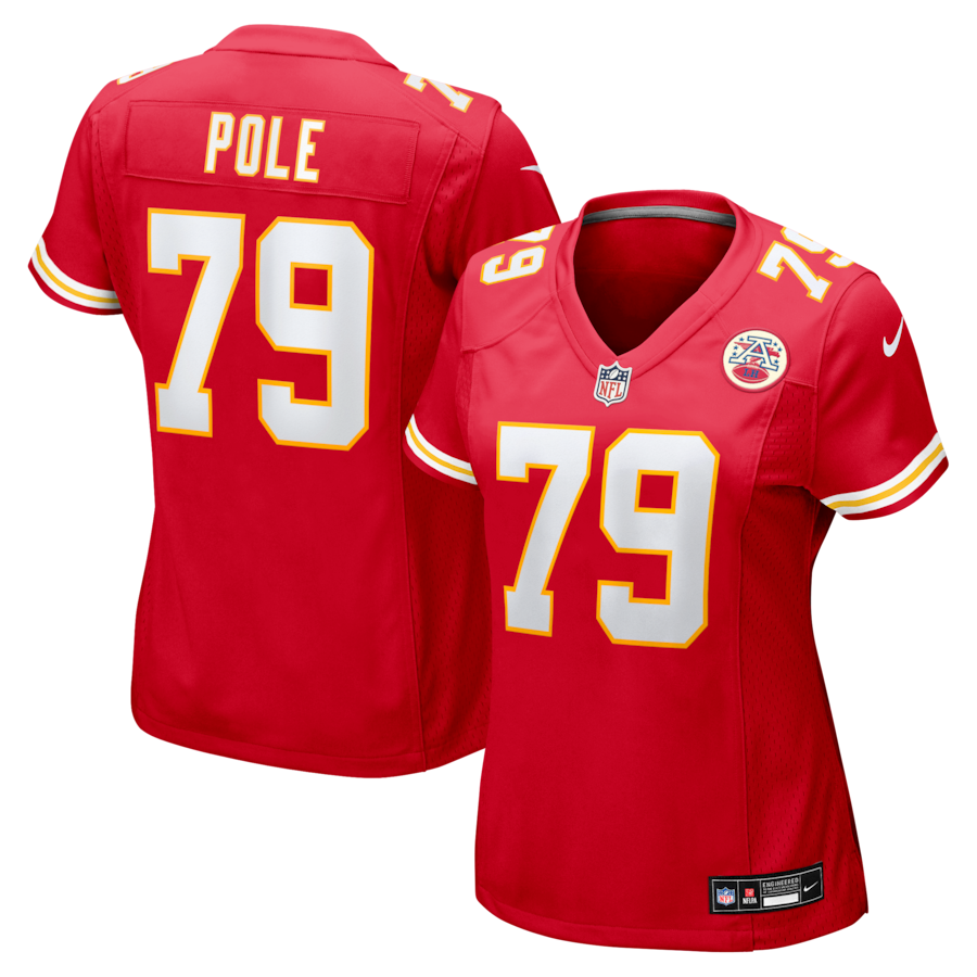 Women's Kansas City Chiefs Esa Pole Nike Red Team Game Jersey - ujerseystore