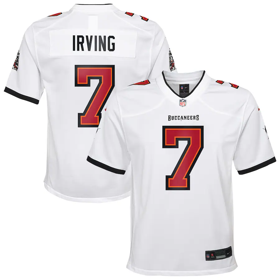 Youth Tampa Bay Buccaneers Bucky Irving Nike White White Game Jersey - ujerseystore
