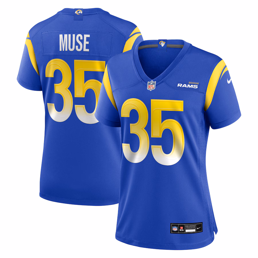 Women's Los Angeles Rams Nick Muse Nike Royal Team Game Jersey - ujerseystore