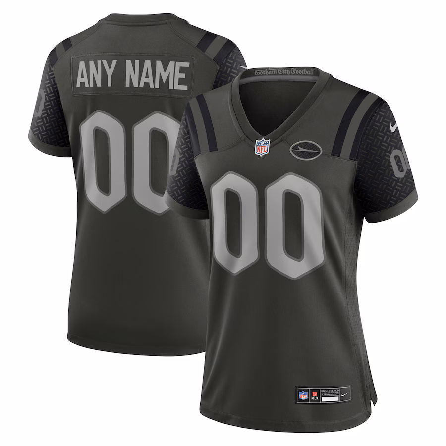 Women's New York Jets Nike Gotham Green 2025 Rivalries Collection Custom Game Jersey - ujerseystore