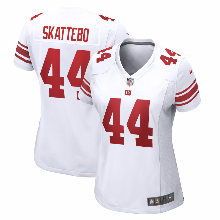 Women's New York Giants Cam Skattebo Nike White Game Jersey - ujerseystore