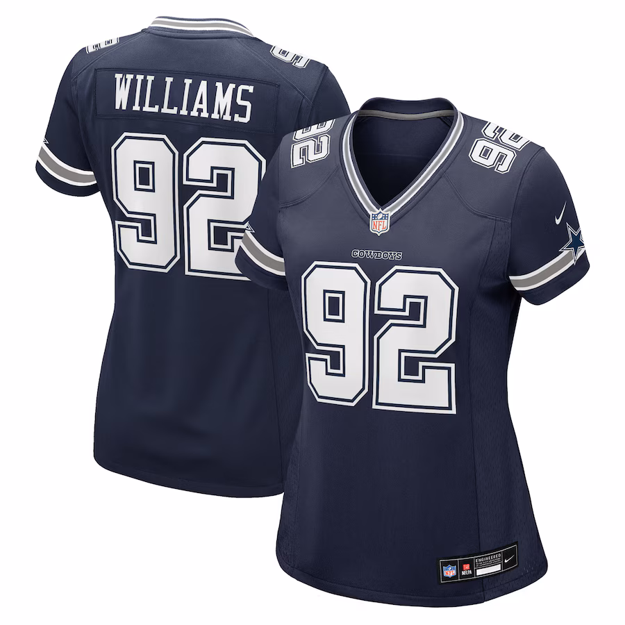 Women's Dallas Cowboys Quinnen Williams Nike Navy Team Game Jersey - ujerseystore