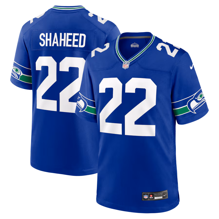 Men's Seattle Seahawks Rashid Shaheed Nike Royal Alternate Game Jersey - ujerseystore