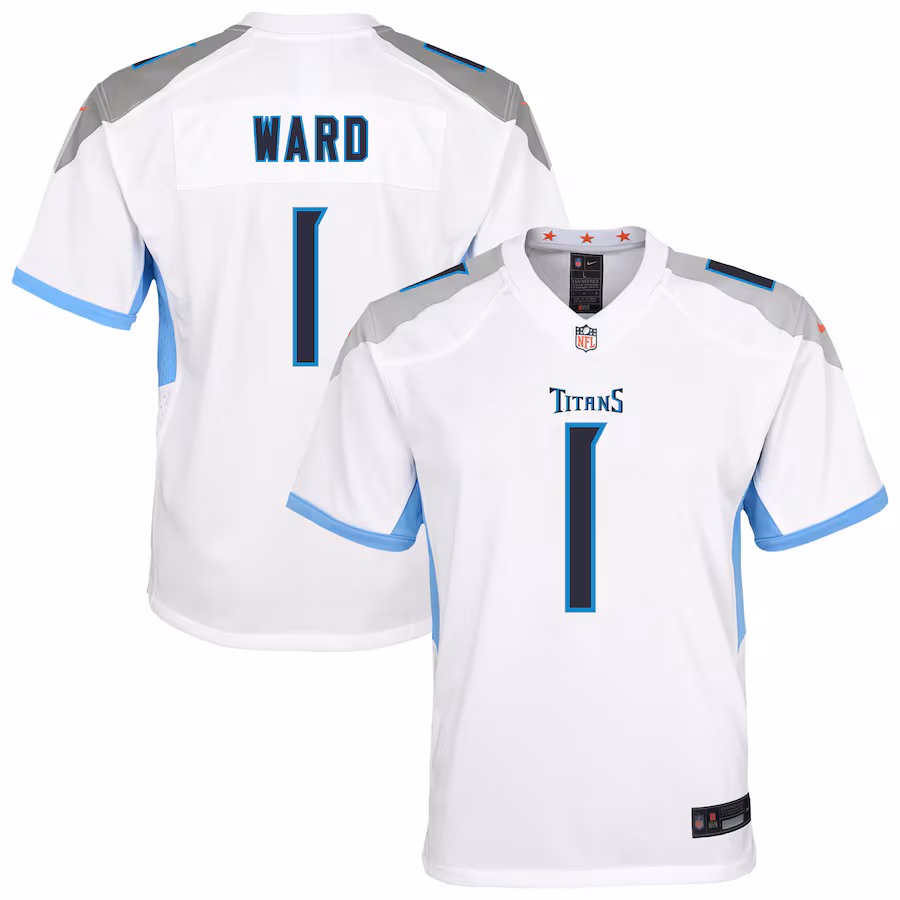 Youth Tennessee Titans Cameron Ward Nike White White Game Jersey - ujerseystore