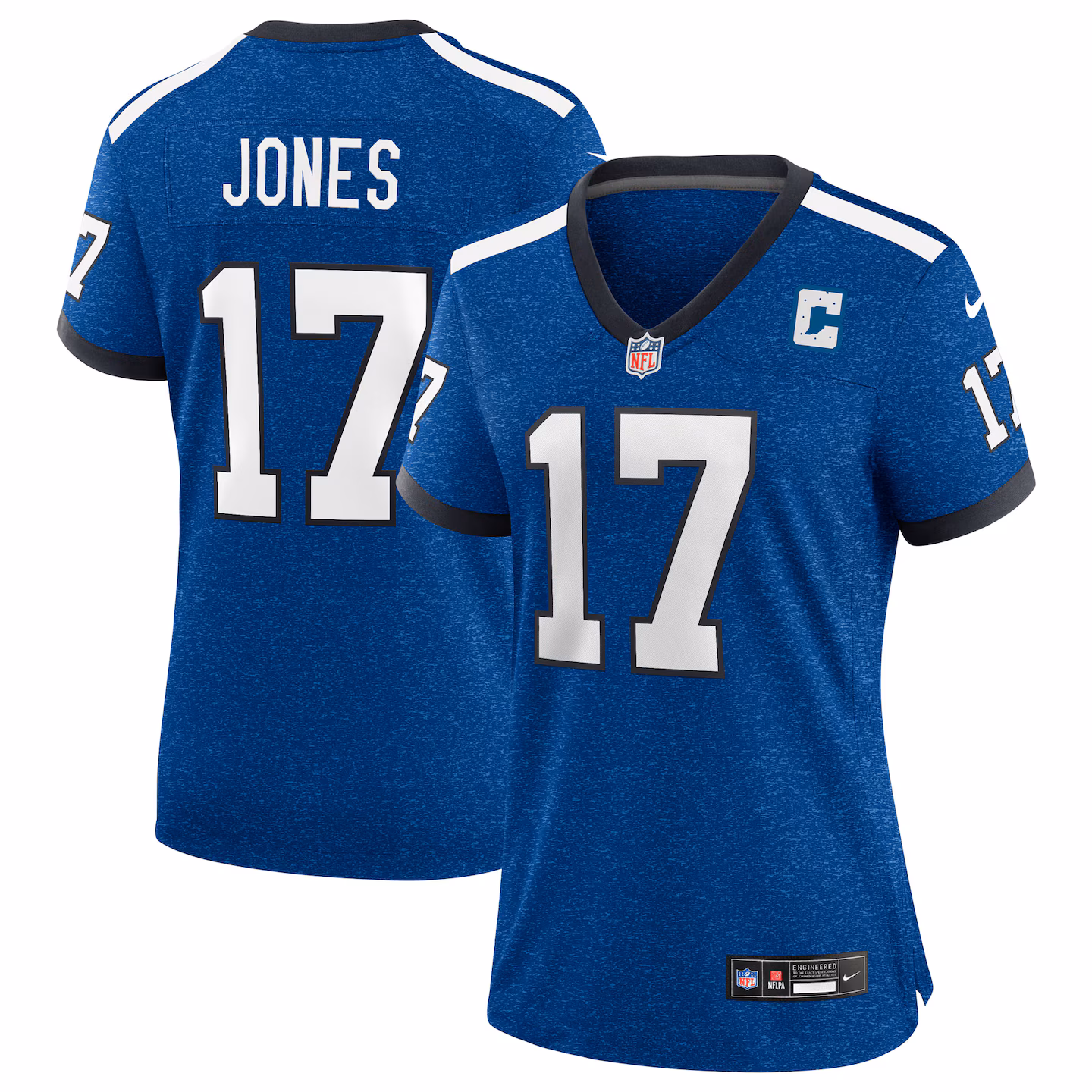 Women's Indianapolis Colts Daniel Jones Nike Heather Royal Alternate 2 Indiana Nights Game Jersey - ujerseystore