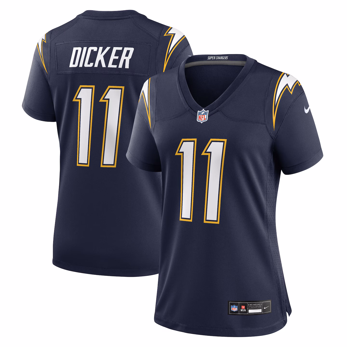Women's Los Angeles Chargers Cameron Dicker Nike Navy Alternate Game Jersey - ujerseystore