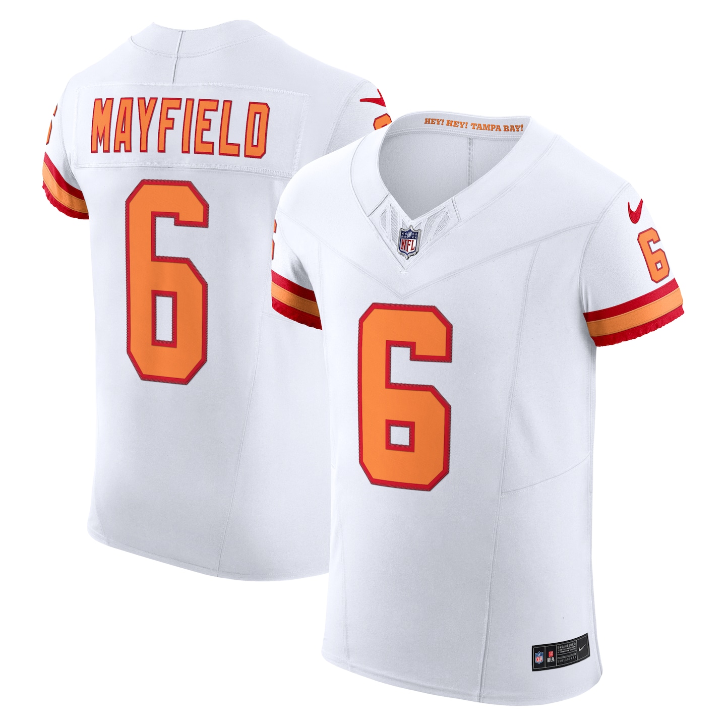 Men's Tampa Bay Buccaneers Baker Mayfield Nike White The '76 Jersey Vapor F.U.S.E. Elite Jersey - ujerseystore