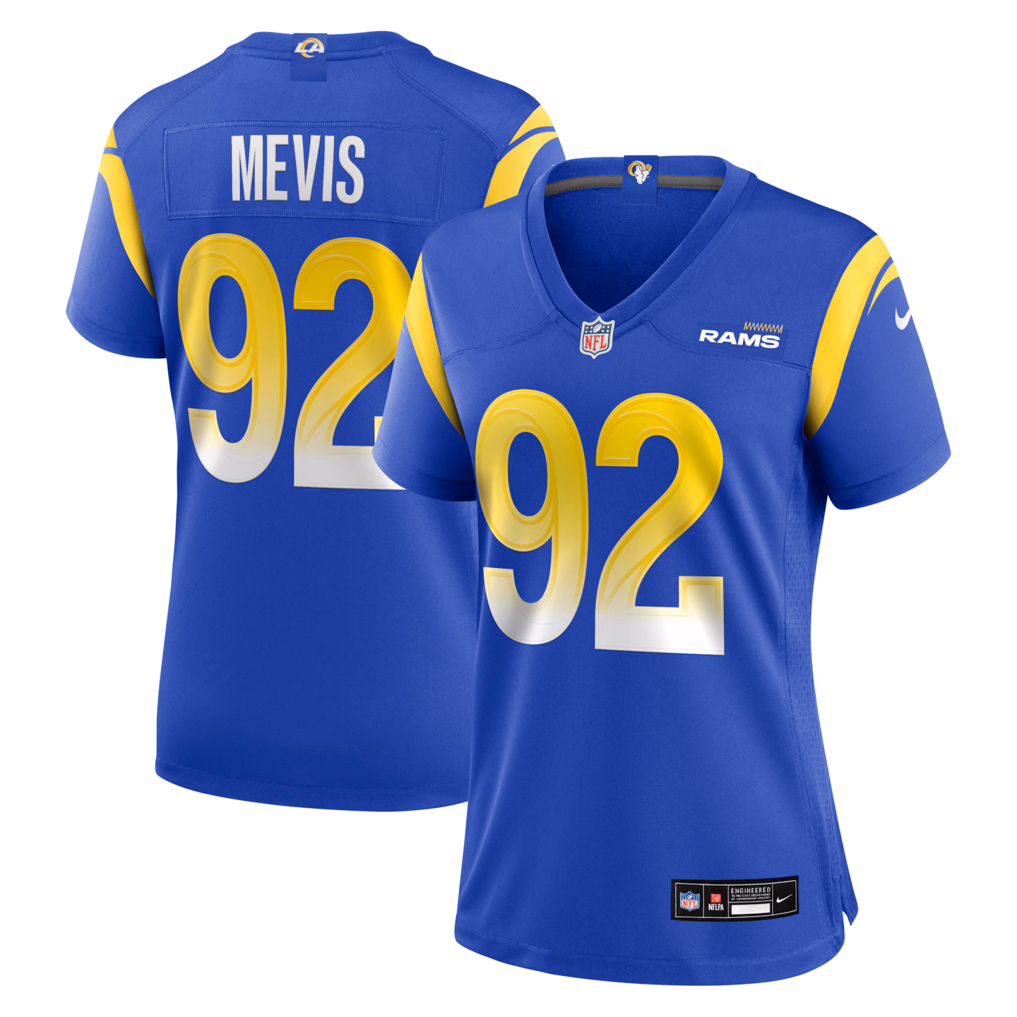 Women's Los Angeles Rams Harrison Mevis Nike Royal Team Game Jersey - ujerseystore