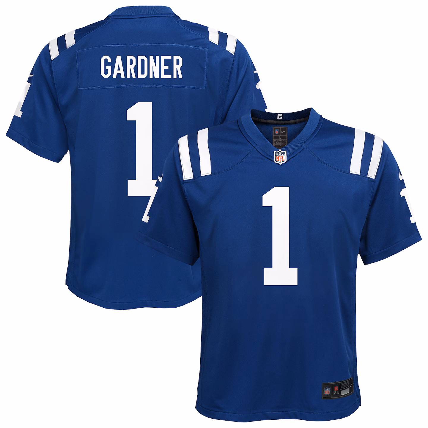 Youth Indianapolis Colts Ahmad Sauce Gardner Nike Blue Home Game Jersey - ujerseystore